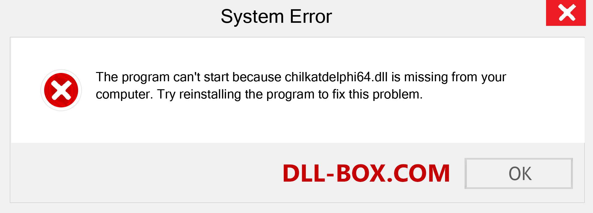  chilkatdelphi64.dll file is missing?. Download for Windows 7, 8, 10 - Fix  chilkatdelphi64 dll Missing Error on Windows, photos, images